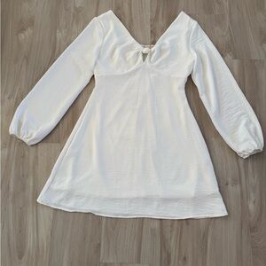 Altar'd State White Long Sleeve Dress